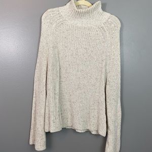 BP. Nordstrom Cream High Neck Knit Oversized Sweater